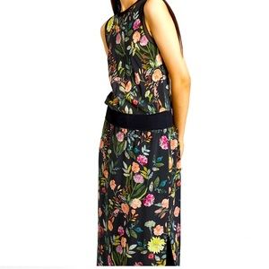 Theory Silk Combo Floral Dress